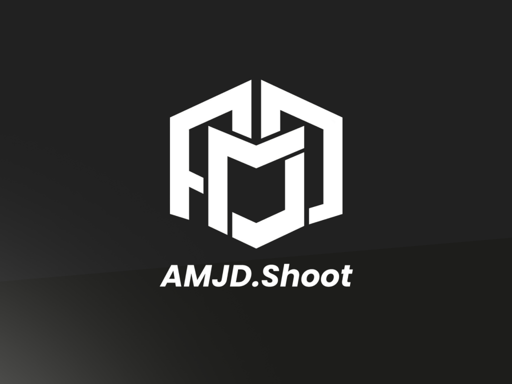 AMJD.Shoot: Geometric Monogram Logo & Photography Brand Identity