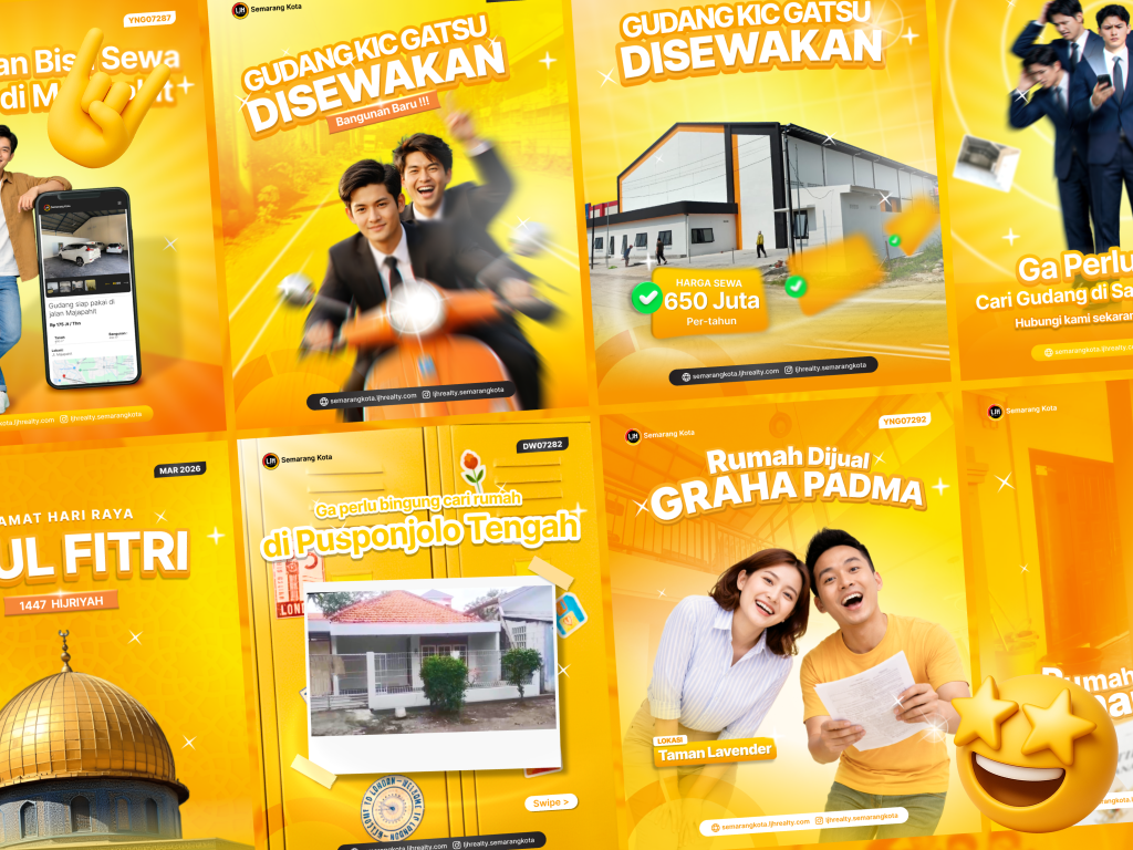 LJH Realty Semarang Kota: Modern Real Estate Visual Identity & Digital Marketing